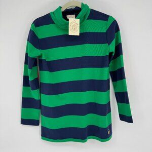 The Beaufort Bonnet Co NWT Tenley Tunic Green Blue Stripes Turtleneck Size 12